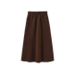 N+A BROWN SWEATSHIRT MIDI SKIRT