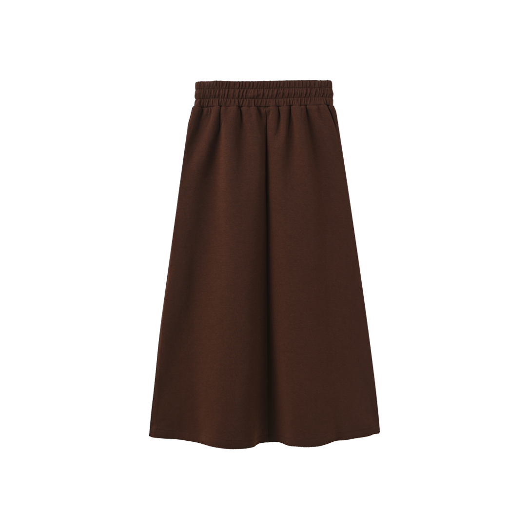 N+A BROWN SWEATSHIRT MIDI SKIRT