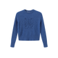VIBE ROYAL BRAIDED DETAIL LOGO SWEATER