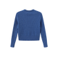 VIBE ROYAL BRAIDED DETAIL LOGO SWEATER