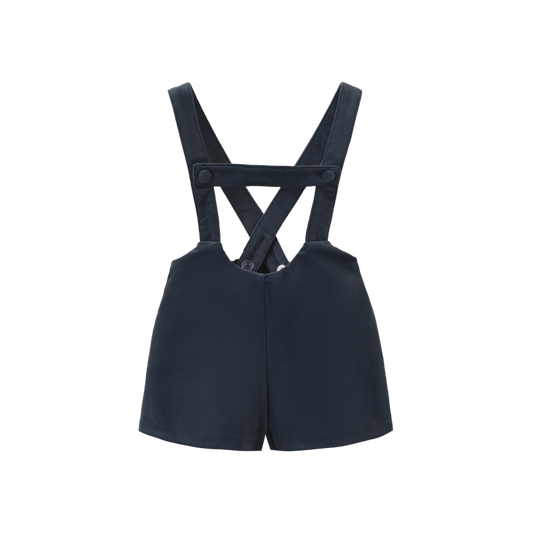 ONE CHILD DUSTY BLUE VELVET OVERALLS