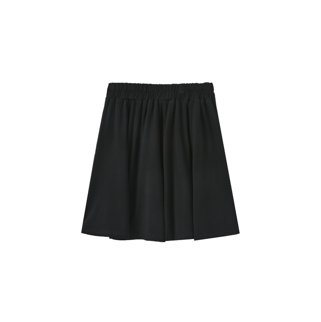 HELLO YELLOW BLACK PANELED SKIRT
