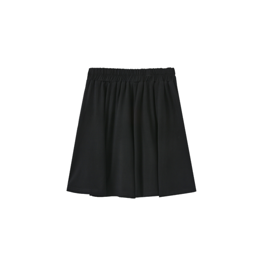 HELLO YELLOW BLACK PANELED SKIRT
