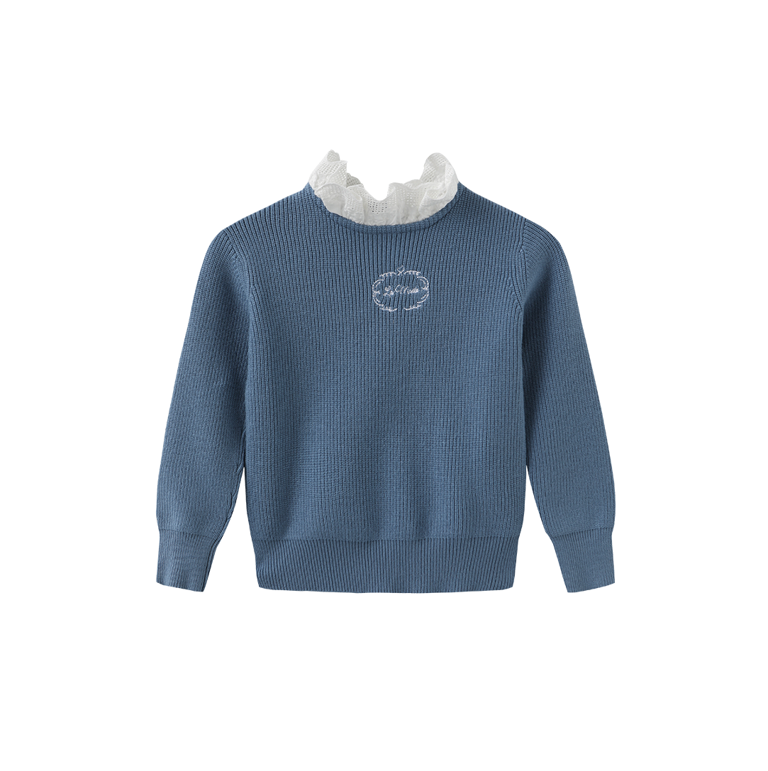 ONE CHILD BLUE KNIT SET