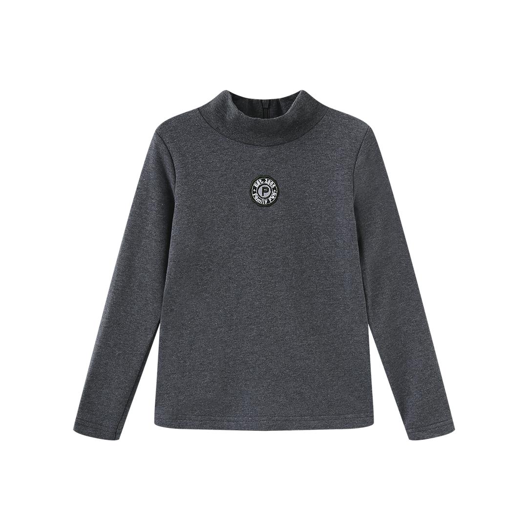 PHIL AND PHOEBE GREY CREST TURTLENECK