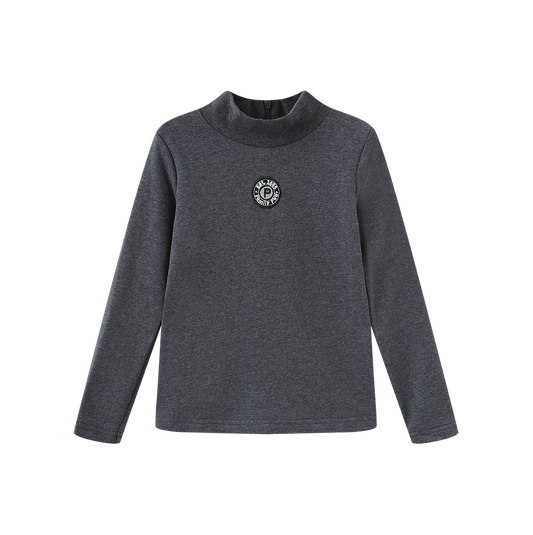 PHIL AND PHOEBE GREY CREST TURTLENECK