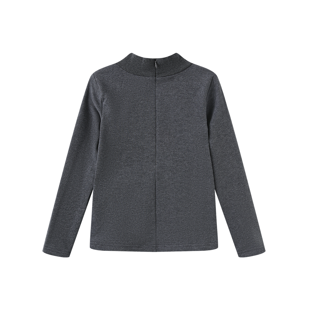 PHIL AND PHOEBE GREY CREST TURTLENECK