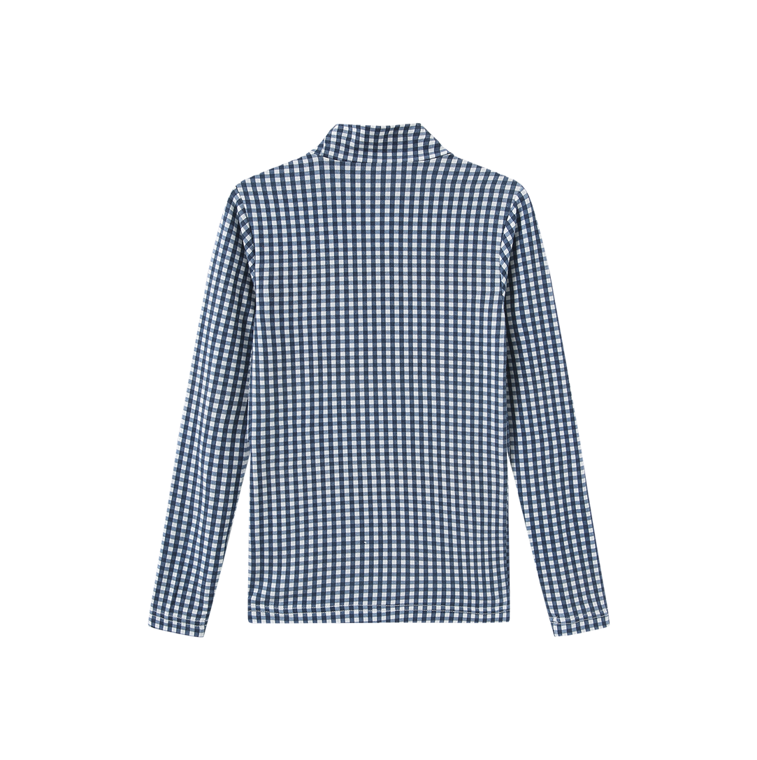 CREATIVE GENIUS PLAID CHECKED TURTELENCK