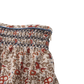 ONE CHILD OLIVE/RUST FLORAL PRINT SMOCK SKIRT