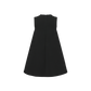 LILOU BLACK SCUBA OVERSIZE BOW JUMPER