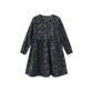 PHIL AND PHOEBE NAVY FLORAL POPLIN SMOCKED DRESS