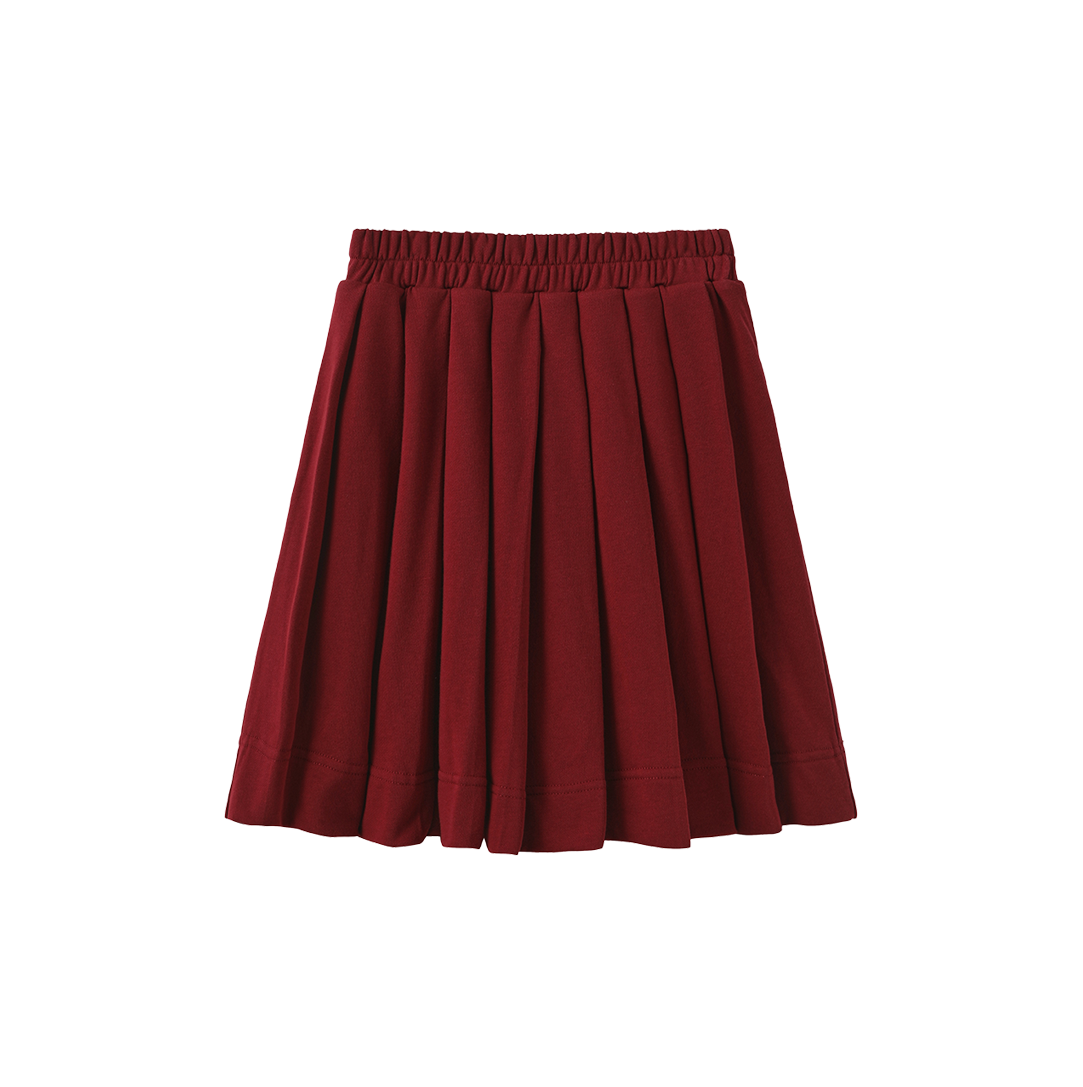 PHIL AND PHOEBE BURGUNDY SWEATSHIRT SKIRT
