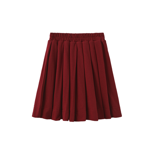 PHIL AND PHOEBE BURGUNDY SWEATSHIRT SKIRT