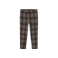HARPER JAMES BROWN PLAID WOOL PANTS