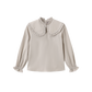 MALLORY AND MERLOT CREAM OVERSIZE COLLAR BLOUSE