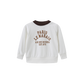 PHIL AND PHOEBE WHITE/BROWN WORDED SWEATSHIRT SET