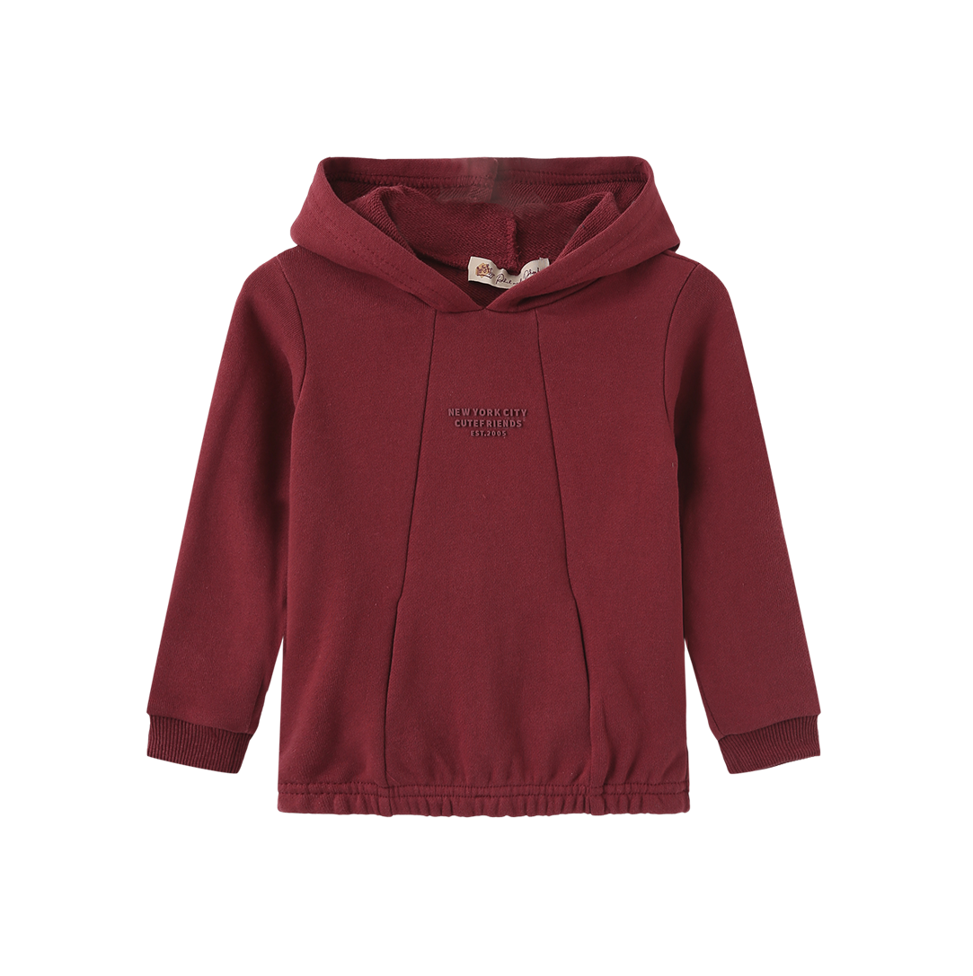 PHIL AND PHOEBE BURGUNDY SWEATSHIRT SET