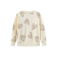 VALEN VEE CREAM LOVE HEART PRINT SWEATSHIRT