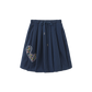 VALEN VEE BLUE LOVE HEART PLEATED SKIRT