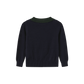 PHIL AND PHOEBE NAVY KNIT BEAR PATCH SWEATER