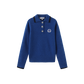 VIBE BLUE KNIT COLLARED CREST SWEATER