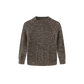ONE CHILD BROWN MARLED KNIT SWEATER SET