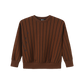 HELLO YELLOW BROWN PINSTRIPE SWEATSHIRT
