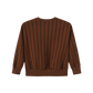 HELLO YELLOW BROWN PINSTRIPE SWEATSHIRT