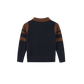 FRENCH HERITAGE BROWN/NAVY STRIPE KNIT SWEATER