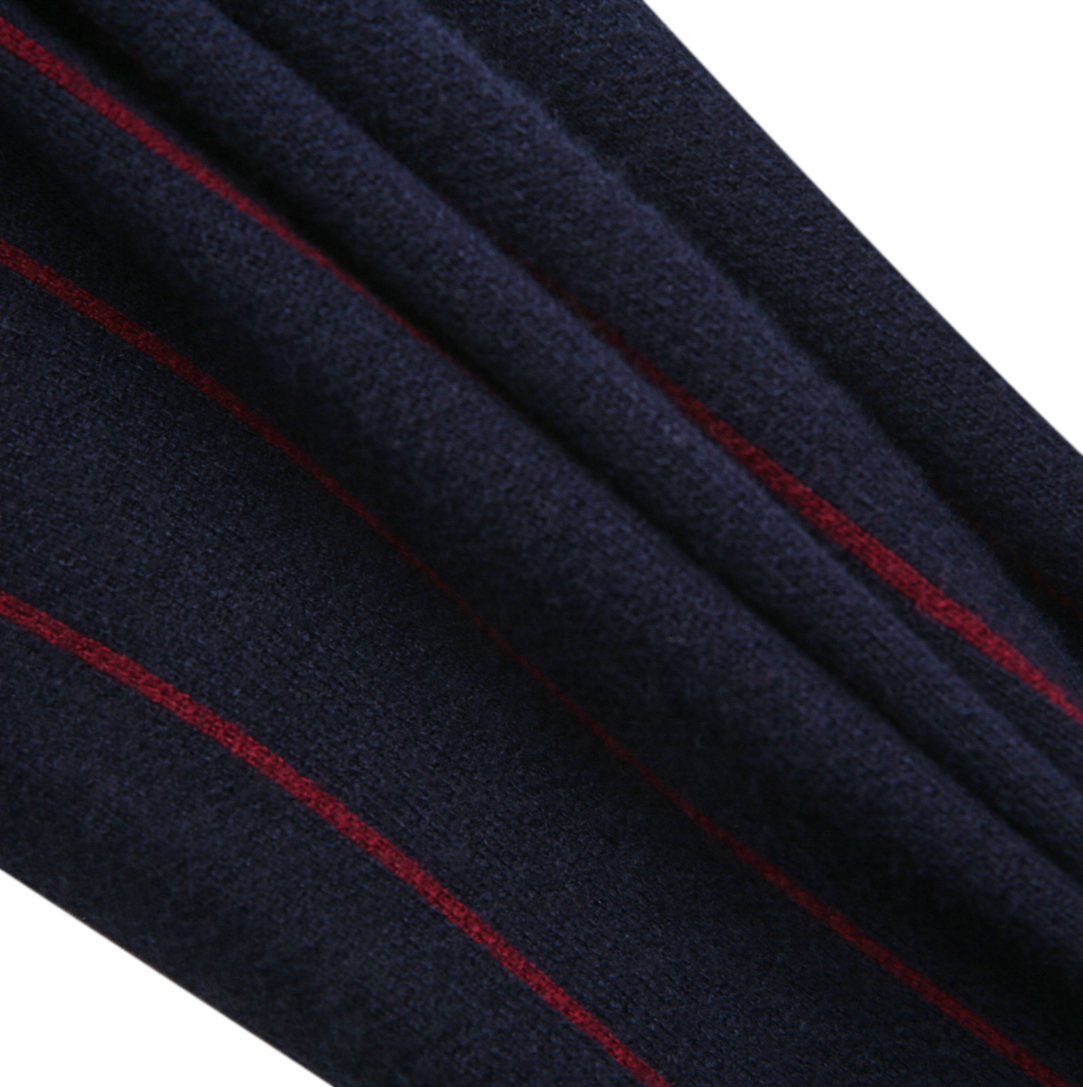 HARPER JAMES NAVY PINSTRIPE KNIT OVERALLS