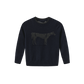 HARPER JAMES NAVY HORSE PATCH KNIT SWEATER SET