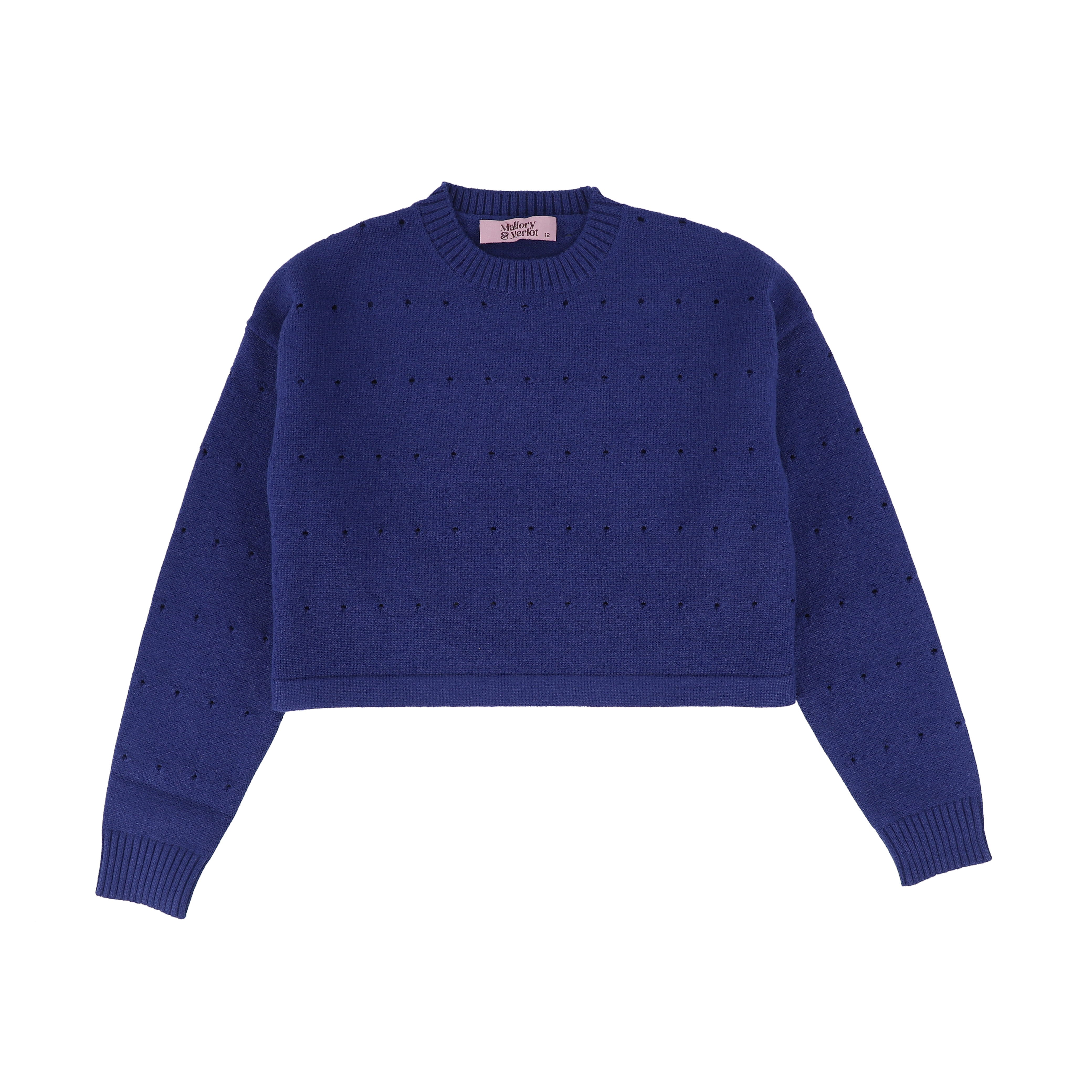 MALLORY AND MERLOT BLUE DOT SWEATER [Final Sale] – Luibelle