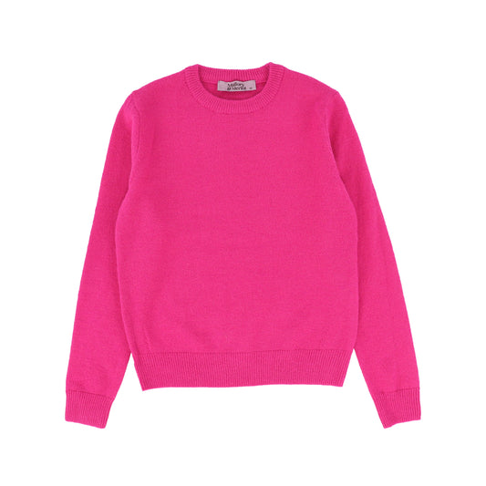 MALLORY AND MERLOT HOT PINK SOLID SWEATER [Final Sale]