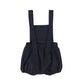 BAMBOO NAVY WOOL GATHERED ROMPER [Final Sale]