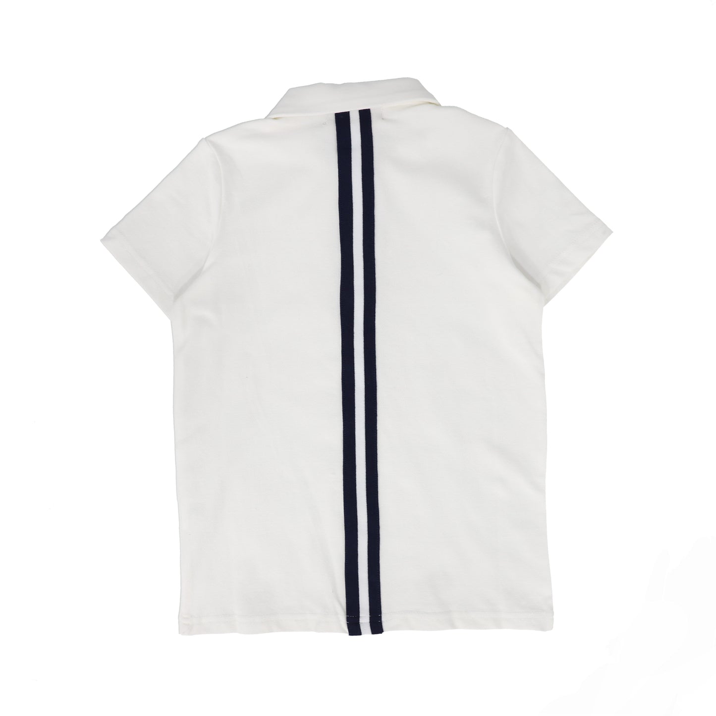 BACE COLLECTION WHITE VARSITY SS POLO [FINAL SALE]