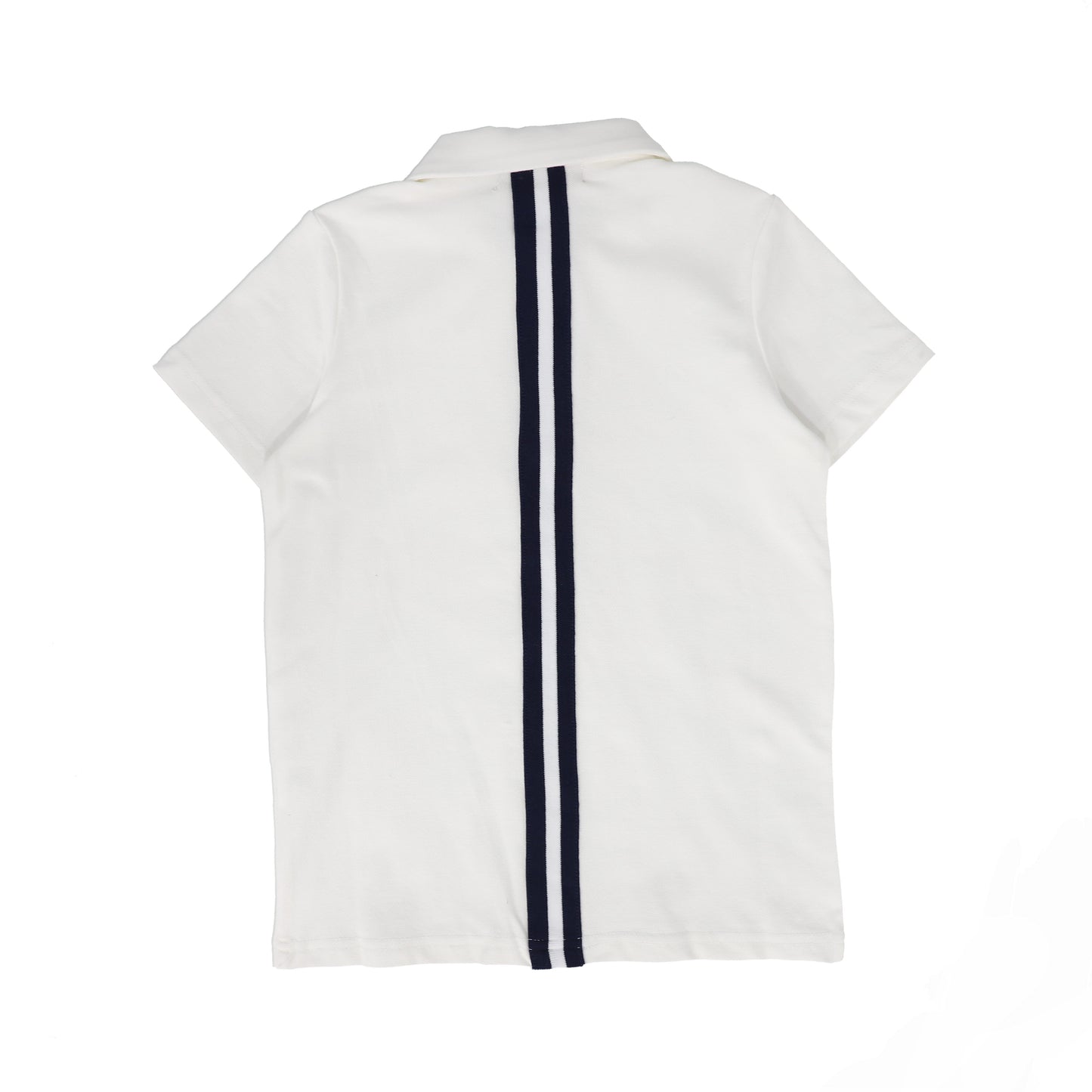 BACE COLLECTION WHITE VARSITY SS POLO