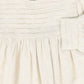 BACE COLLECTION OATMEAL PLEATED DETAIL BUBBLE DRESS