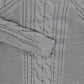BAMBOO LIGHT GREY BRAIDED KNIT SWEATER [FINAL SALE]