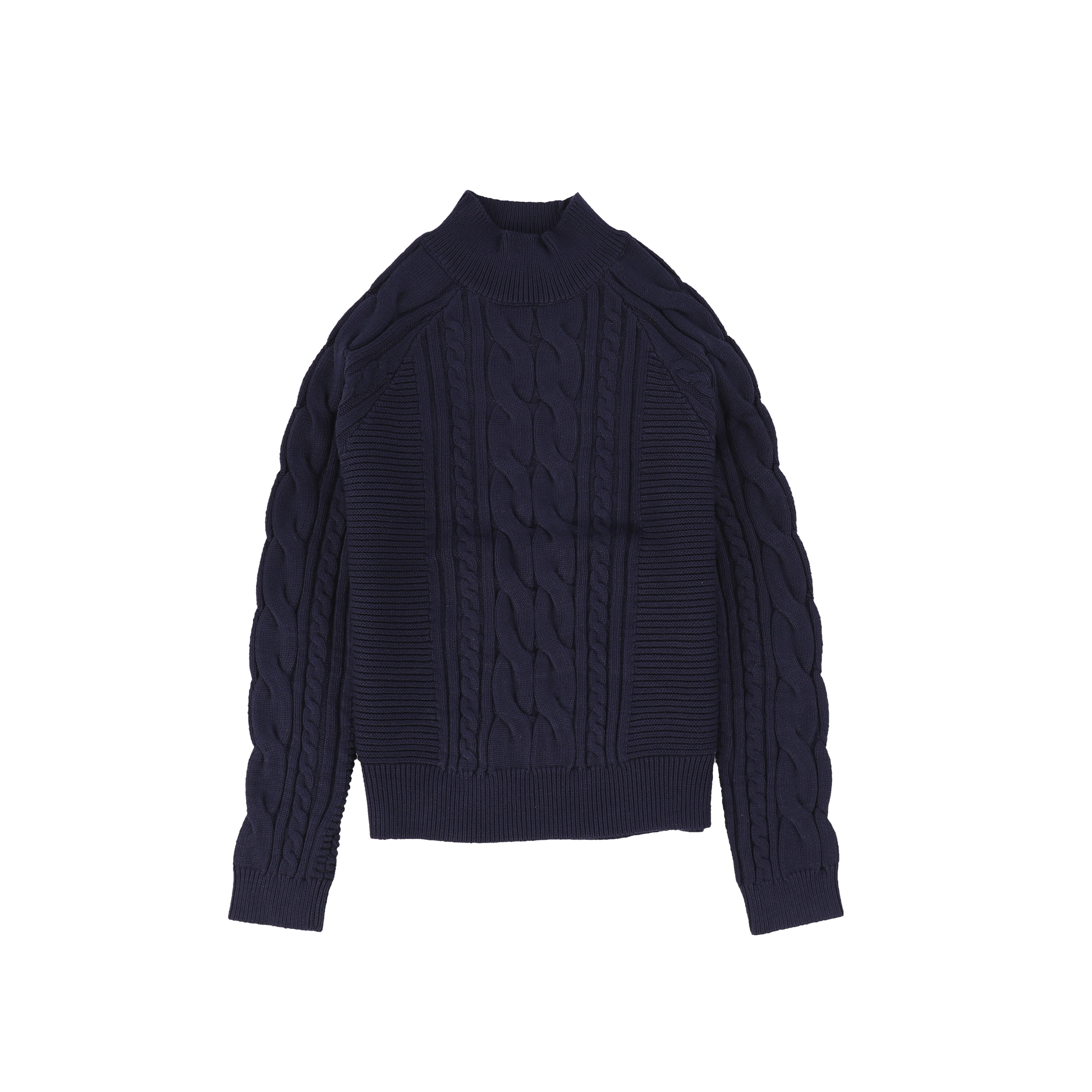 ル シェル ブルー - LE CIEL BLEU | Chunky Cable Knit-Gray-36