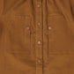 Bamboo Camel Denim Bubble Sleeve Button Dress [FINAL SALE]