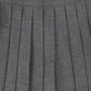 Bamboo Heather Gray Wool Pleated Skirt And Jacket Set [FINAL SALE]