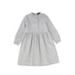 BAMBOO LIGHT GREY WOOL BUTTON WAISTED DRESS [FINAL SALE]