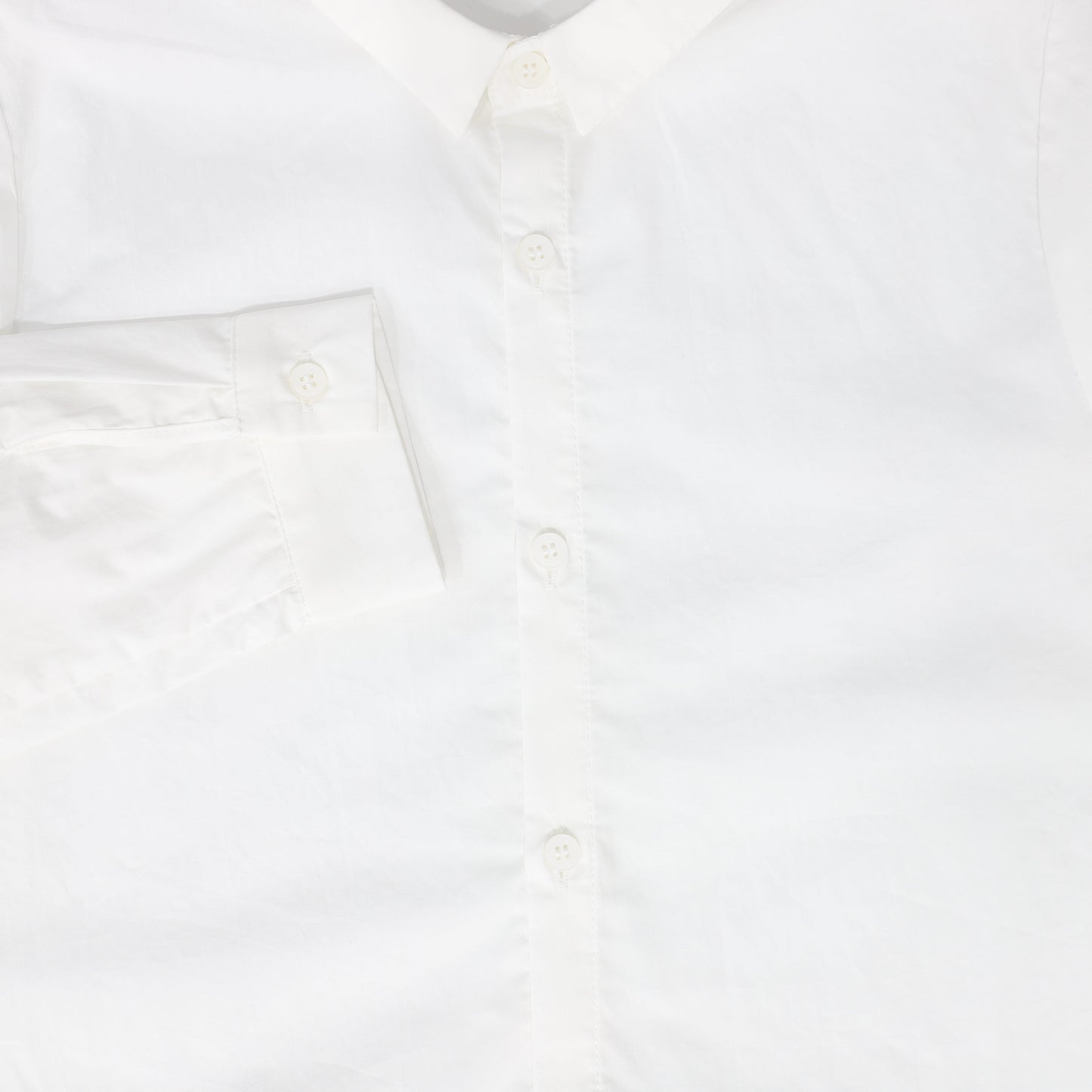 Bamboo White Collared Shirt [FINAL SALE]