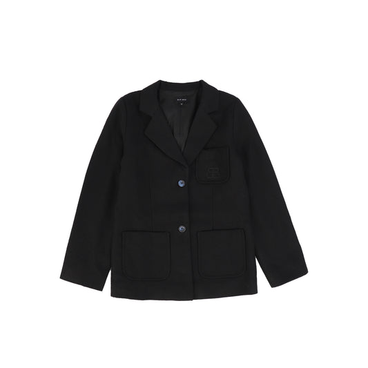 Bamboo Black Pocket Blazer [FINAL SALE]