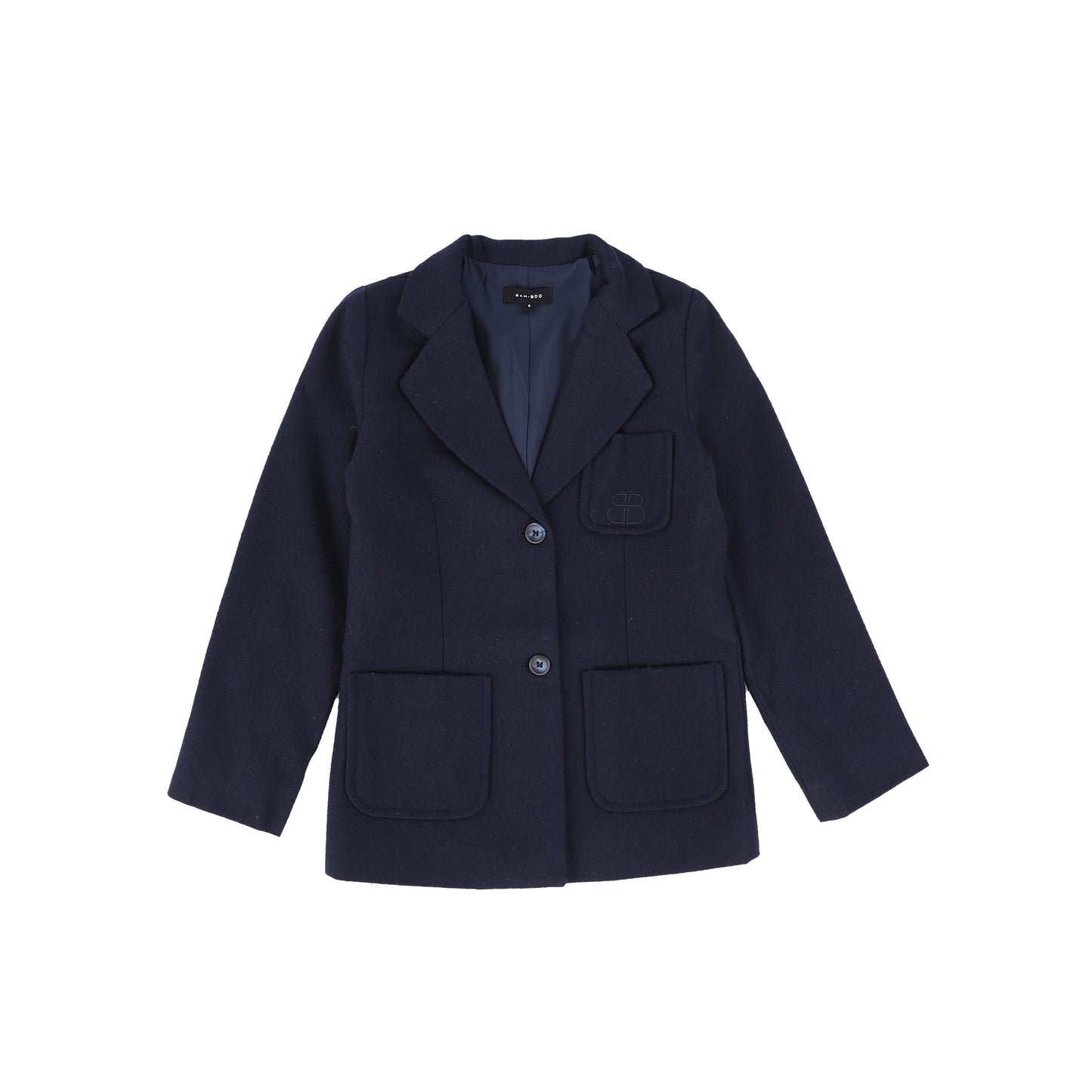 Bamboo Navy Pocket Blazer [FINAL SALE]