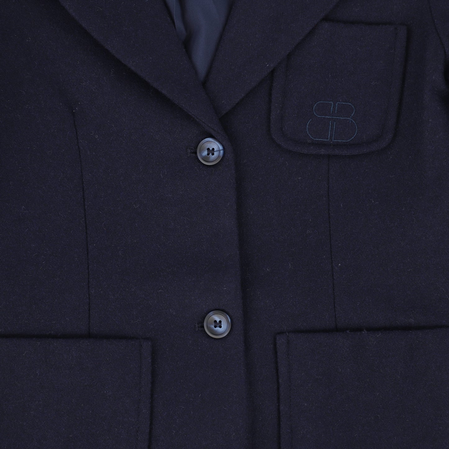 Bamboo Navy Pocket Blazer [FINAL SALE]