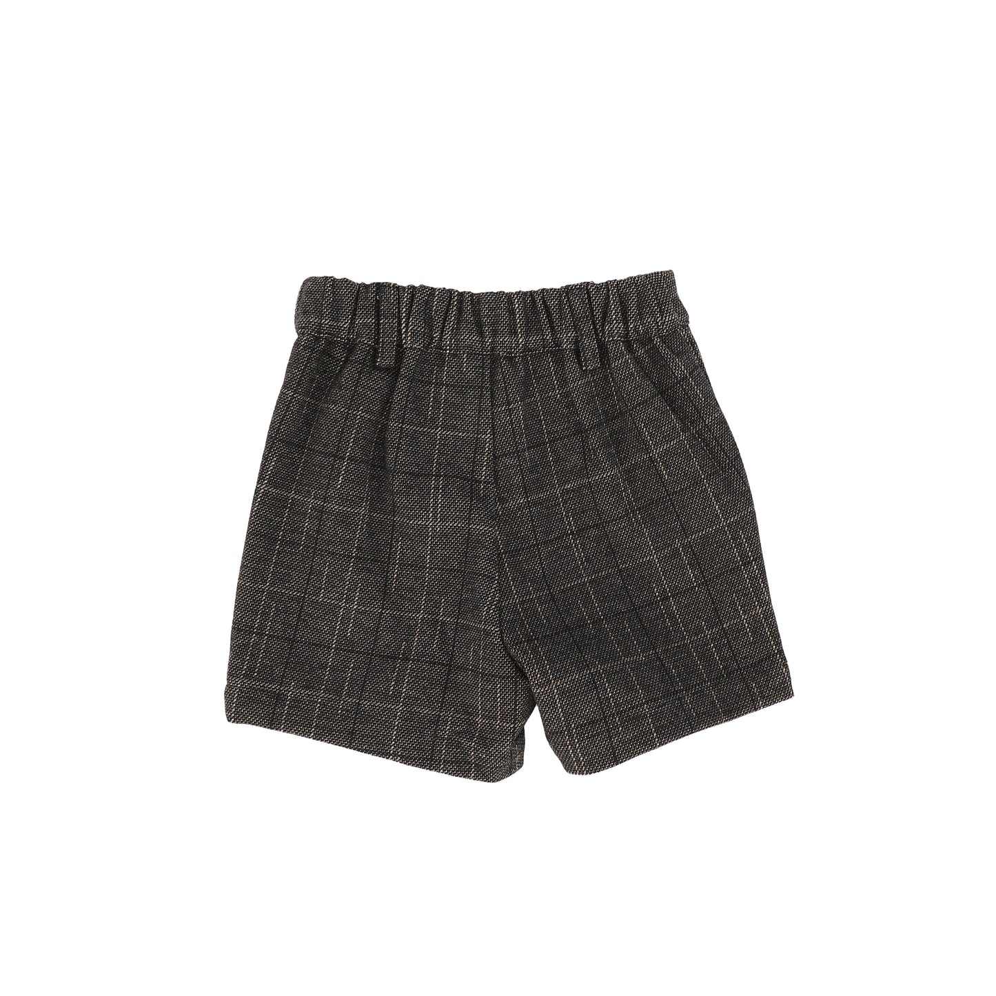 Le Bourdon Plaid Wool Pleat Short