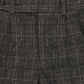 Le Bourdon Plaid Wool Pleat Fitted Pant [FINAL SALE]