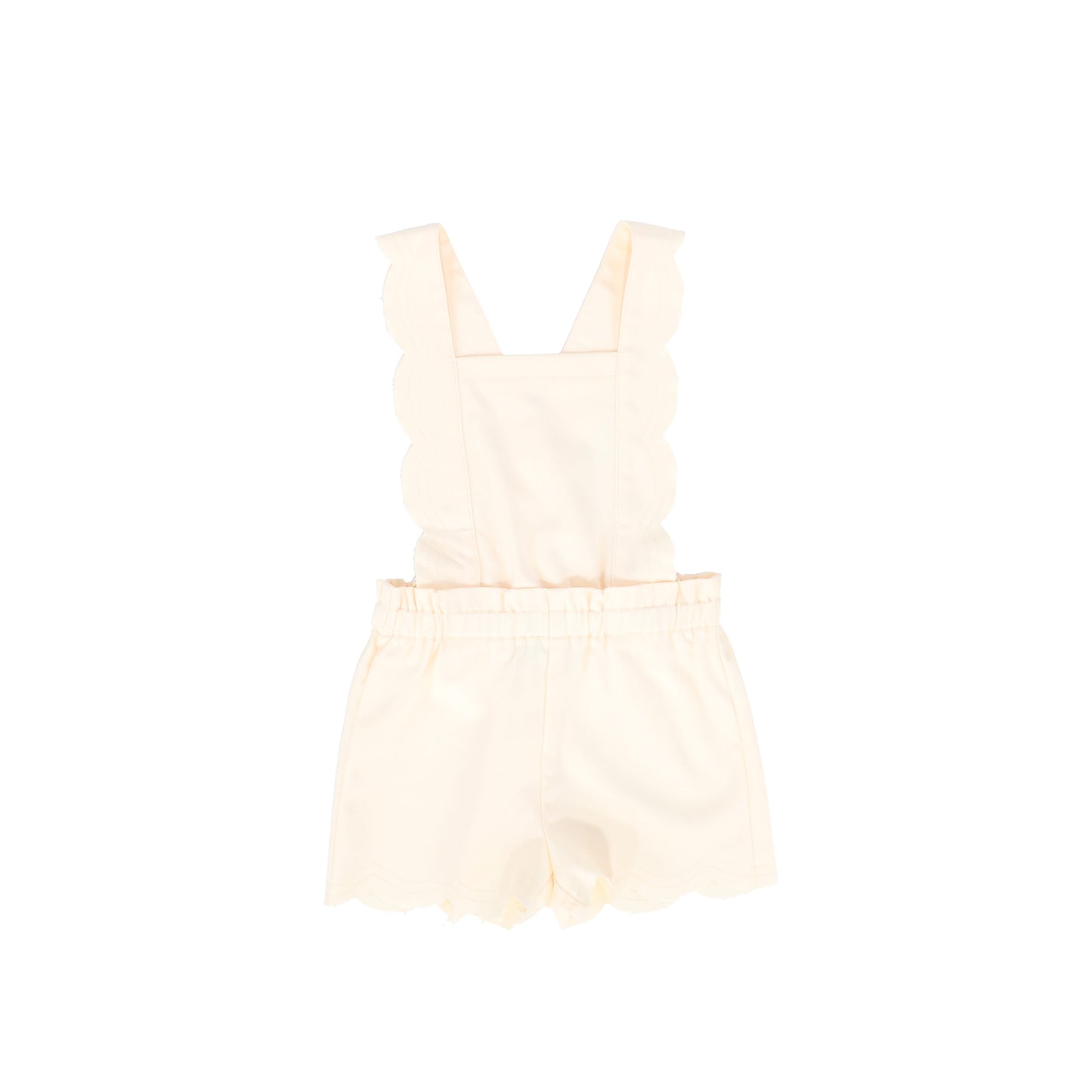 Bace Collection Cream Scallop Overalls [FINAL SALE]