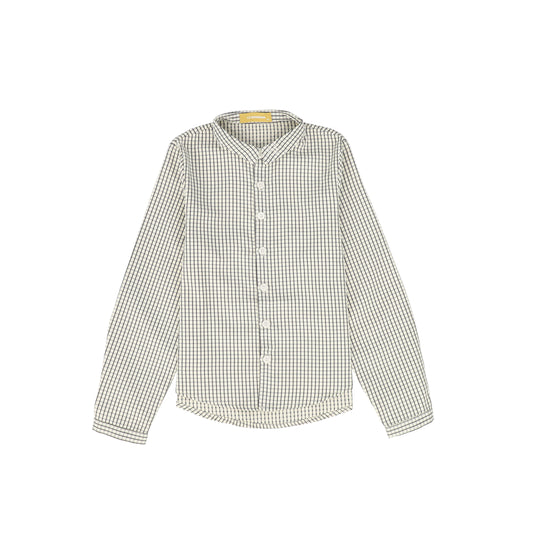 Le Bourdon Black/White Boys Checked Shirt